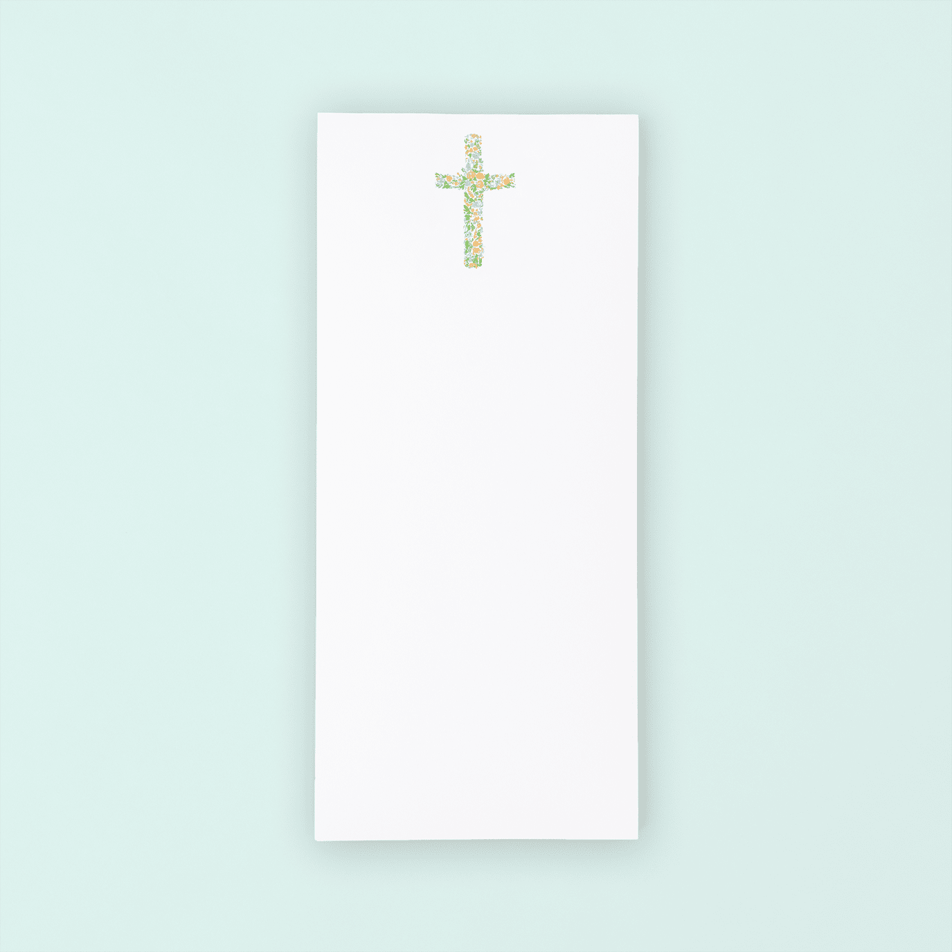 Floral Cross Lists Pad - themonogram manor 