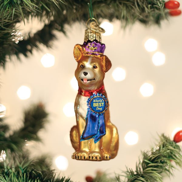 World's Best Dog Ornament - themonogram manor 