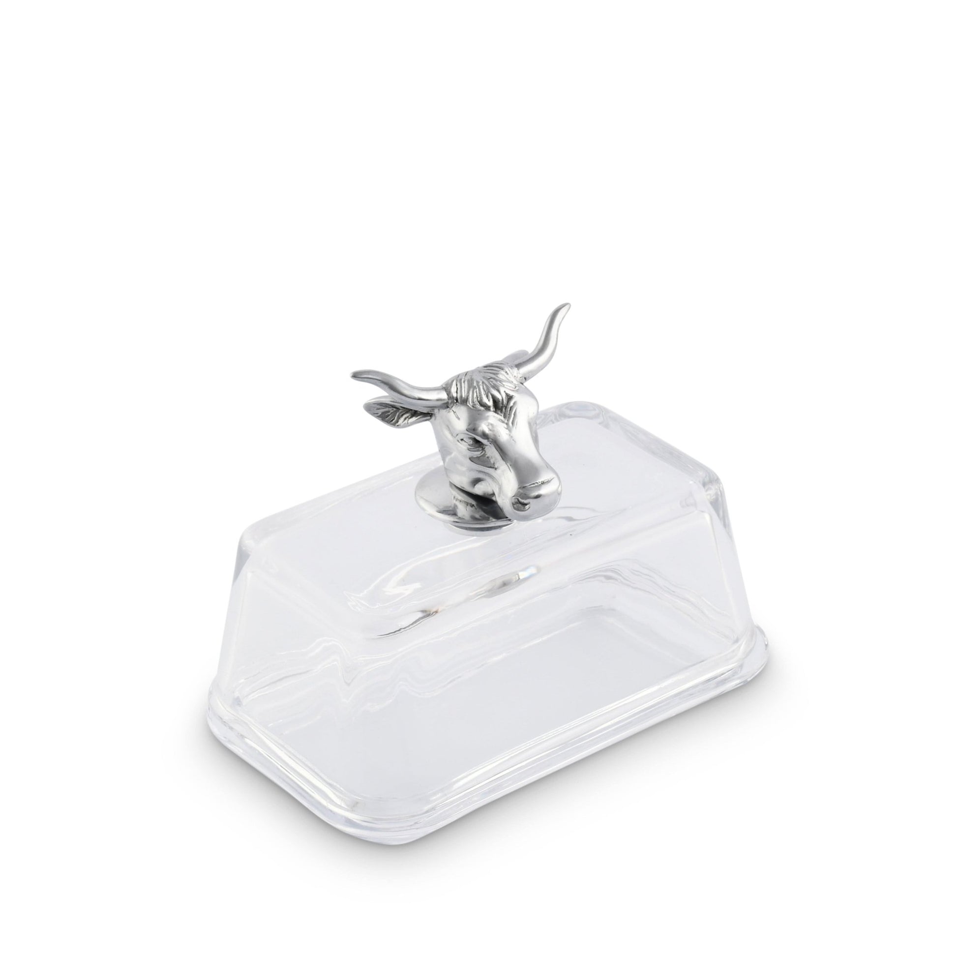 Glass Butter Dish - Cow - themonogram manor 