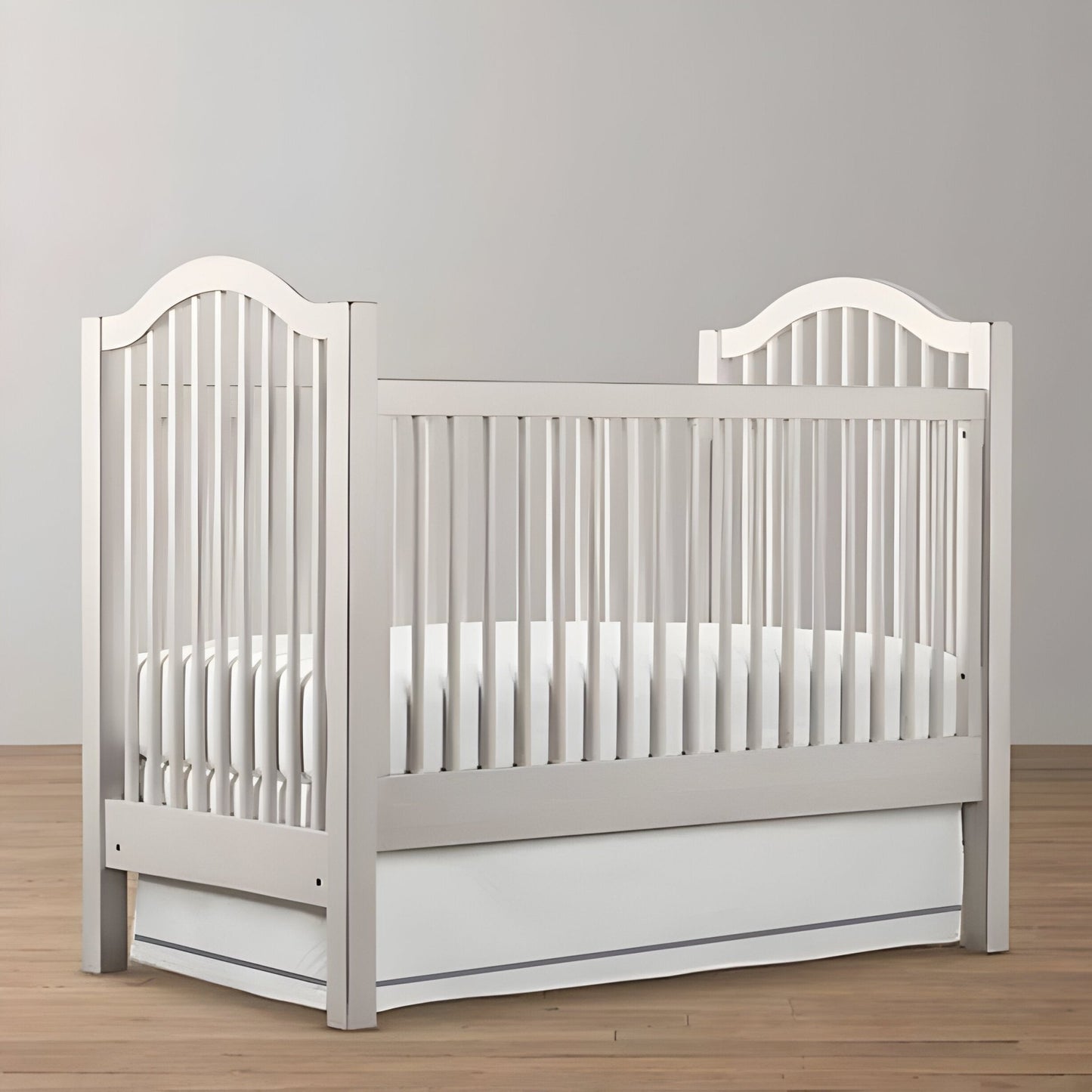 Single Embroidery Cotton Crib Skirt - themonogram manor 