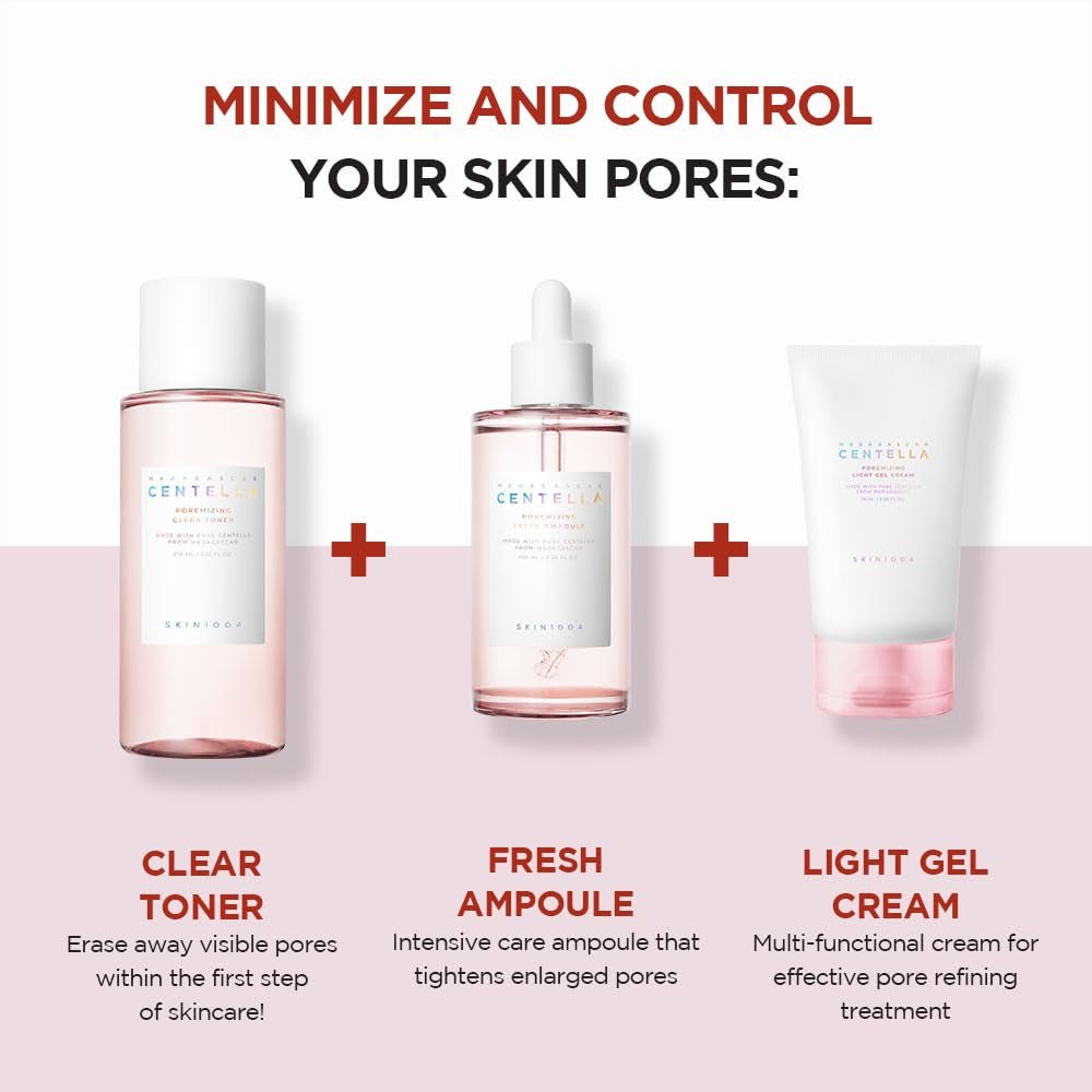 Madagascar Centella Poremizing Light Gel Cream 2.53 Fl.Oz (75Ml) | Tightens Pores | Soothes Irritated Skin - themonogram manor 