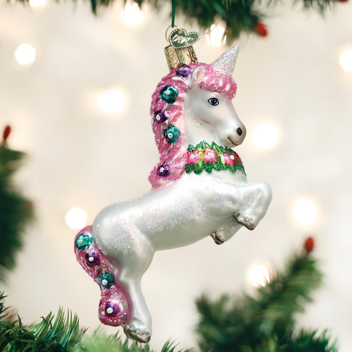 Prancing Unicorn Ornament - #themonogram manor #