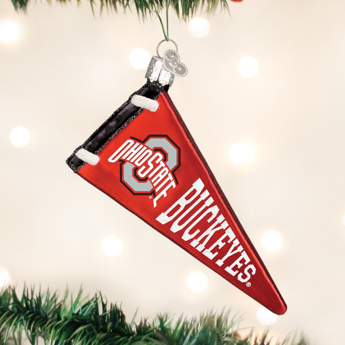 Ohio State Pennant Ornament - themonogram manor 