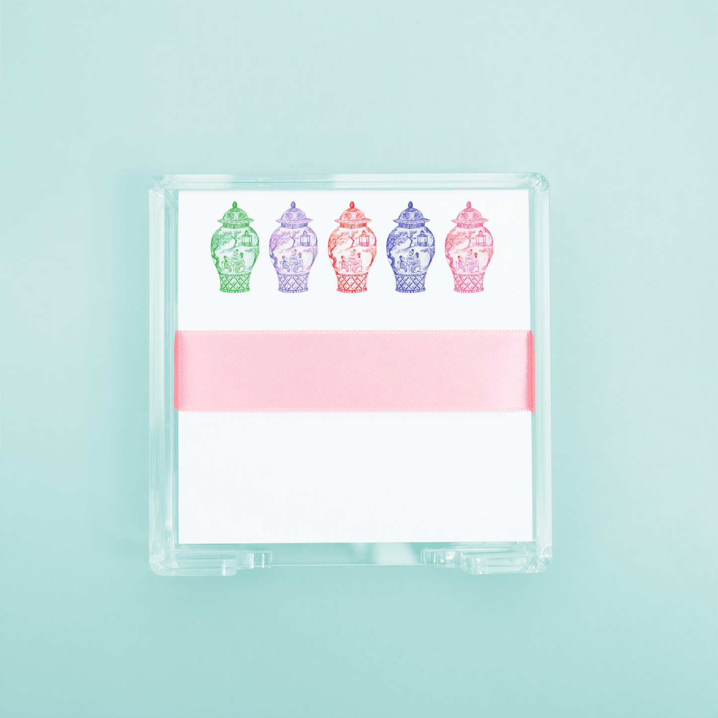 Colorful Ginger Jars Desk Set - themonogram manor 