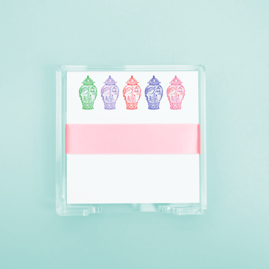 Colorful Ginger Jars Desk Set - themonogram manor 