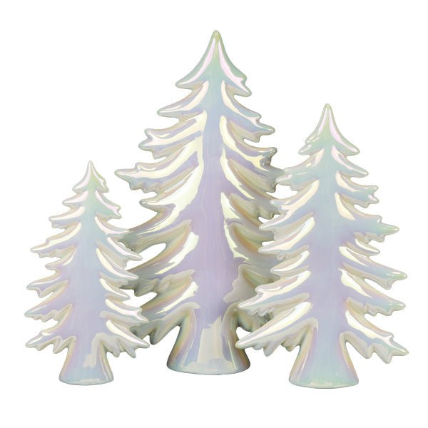 Iridescent Ceramic Trees Set - themonogram manor 