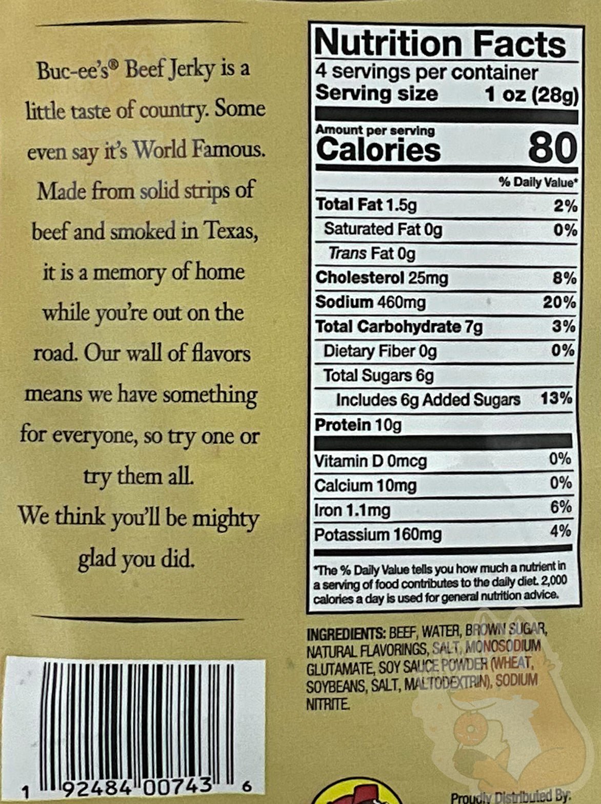 Buc - ee's Hot And Spicy Beef Jerky - themonogram manor 