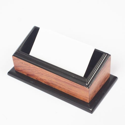 MOOG Prestige Personalized Wooden Brown Desk Set - 8 PCS - themonogram manor 