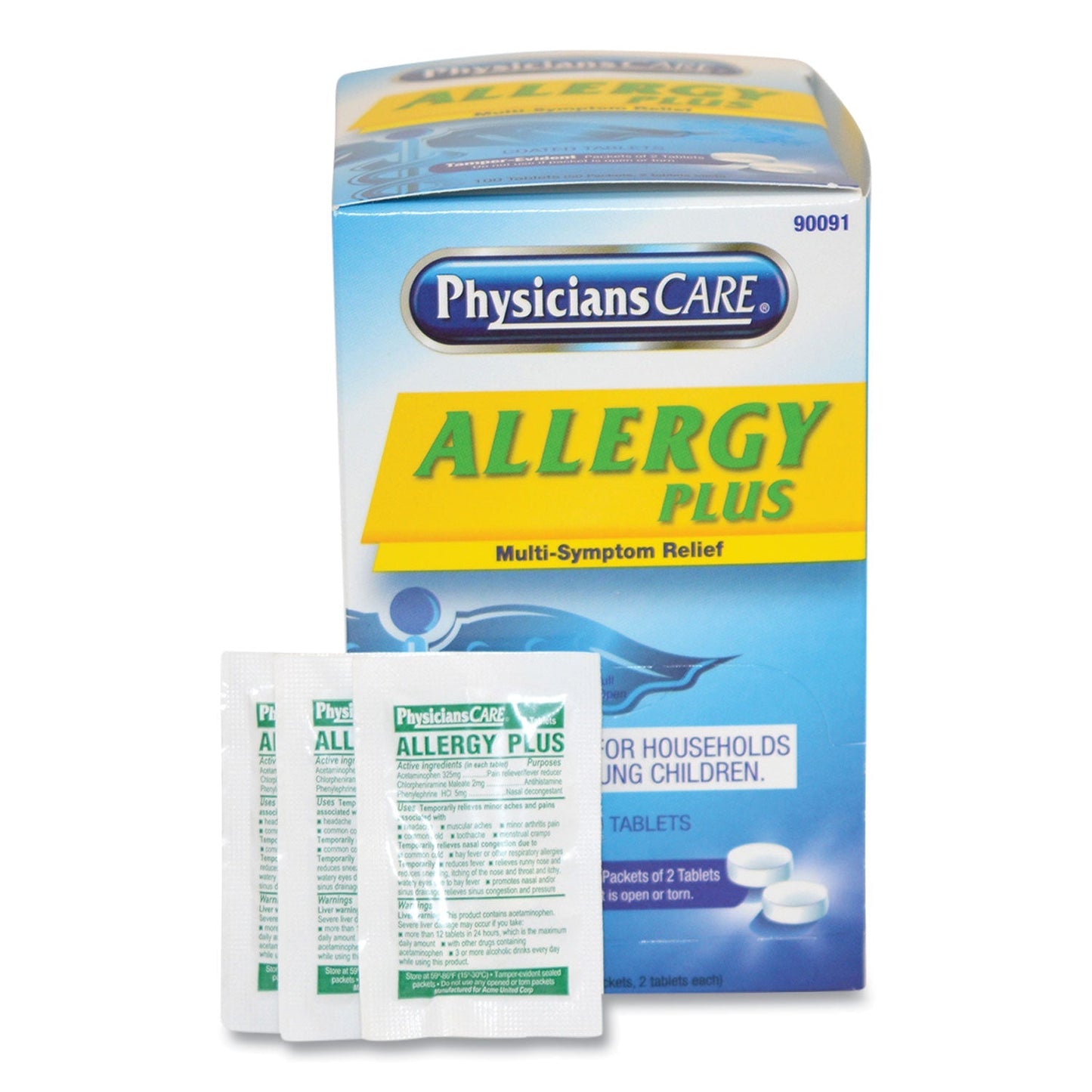 PhysiciansCare Allergy Antihistamine Medication, Two - Pack, 50 Packs/Box - themonogram manor 
