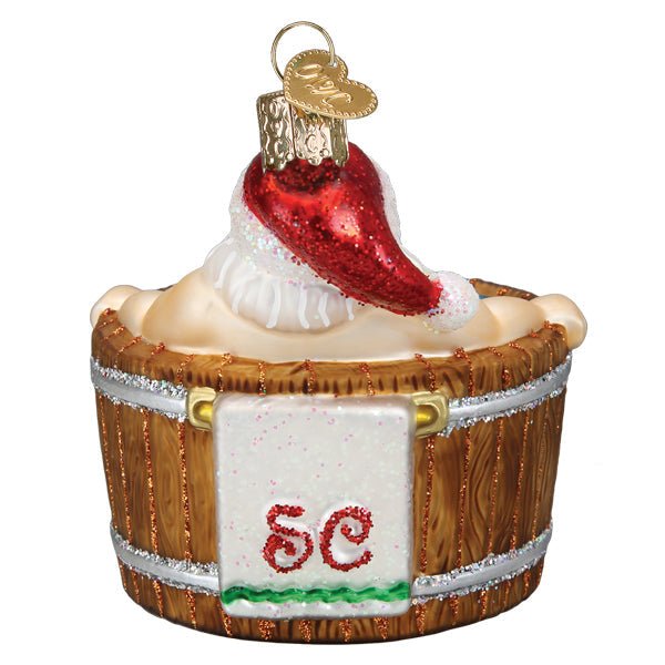 Santa's Hot Tub Ornament - themonogram manor 