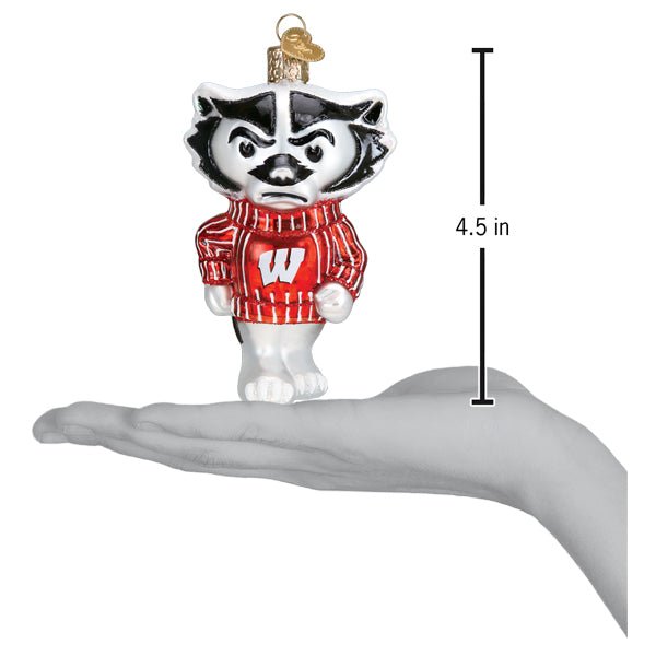 Wisconsin Bucky Ornament - themonogram manor 