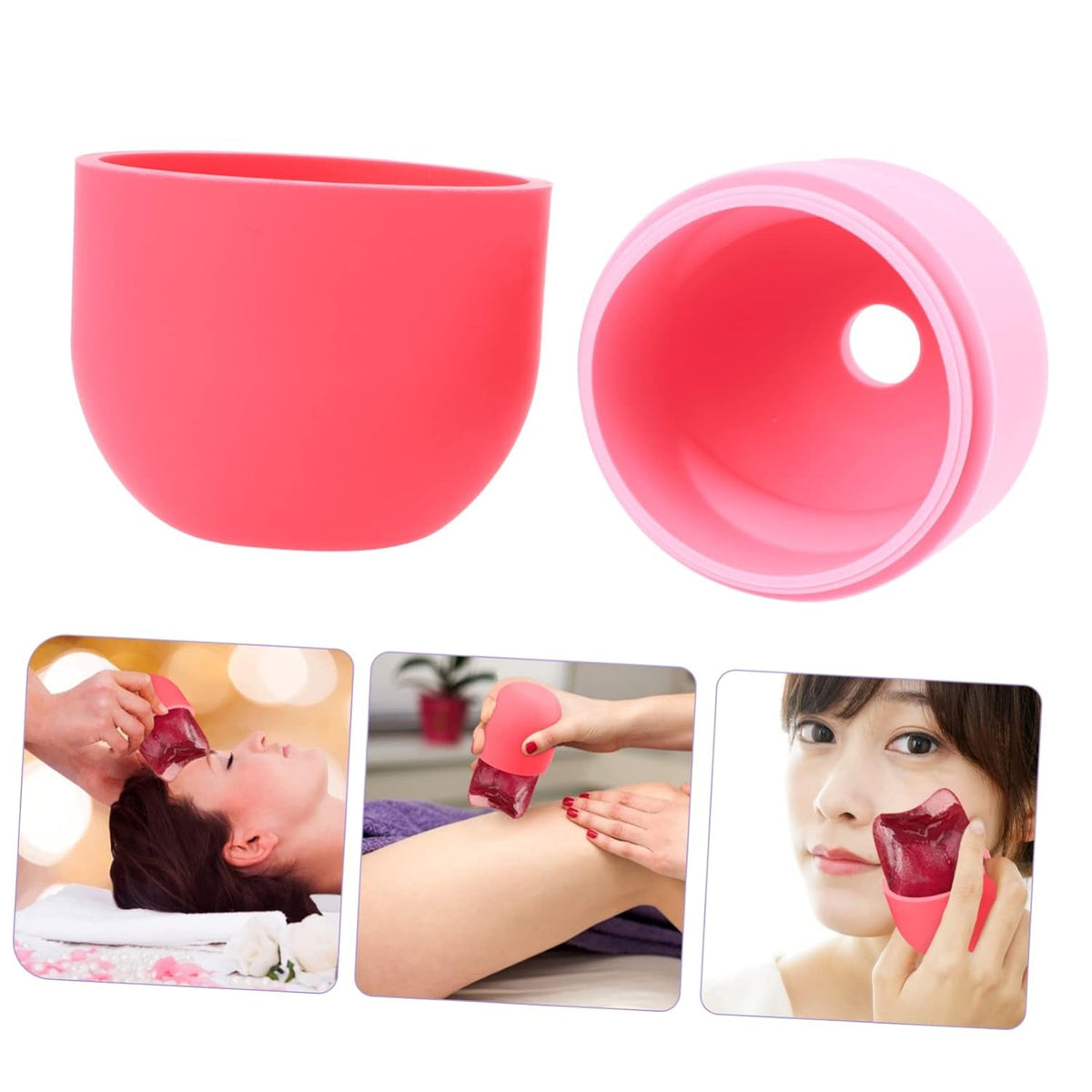 Silicone Ice Face Roller for Skincare Manual Massage Tool to Reduce Puffiness and Dark Circles Versatile Eye Roller for Men and Women for Sunburn Relief and Skin Care Routine - themonogram manor 