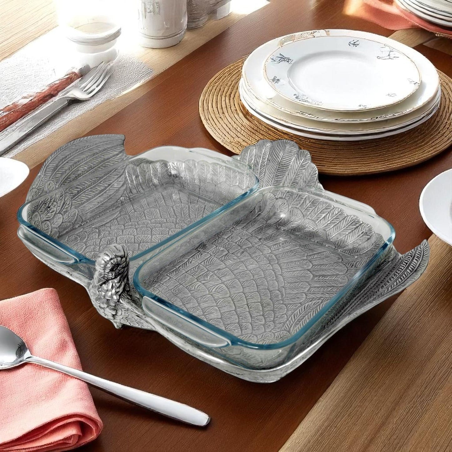 2Qt Double Base Turkey Casserole Holder - themonogram manor 