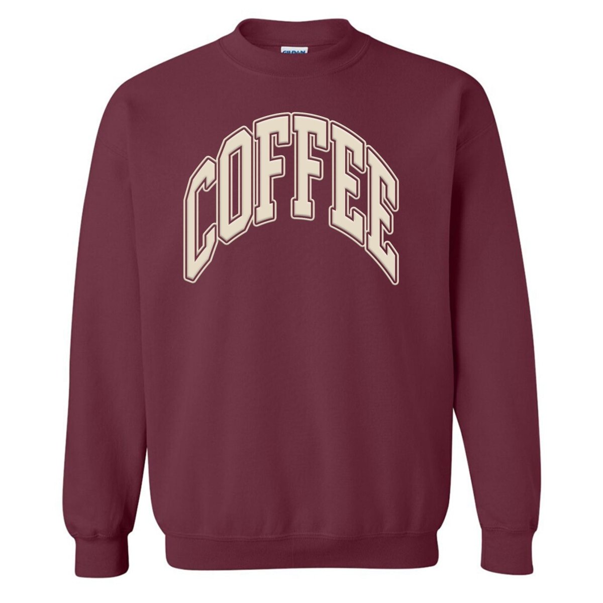 'Coffee' PUFF Crewneck Sweatshirt - themonogram manor 