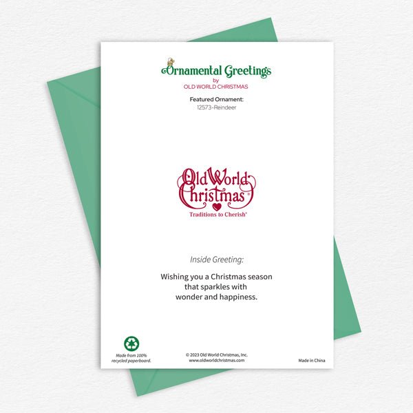 Reindeer Christmas Card - themonogram manor 
