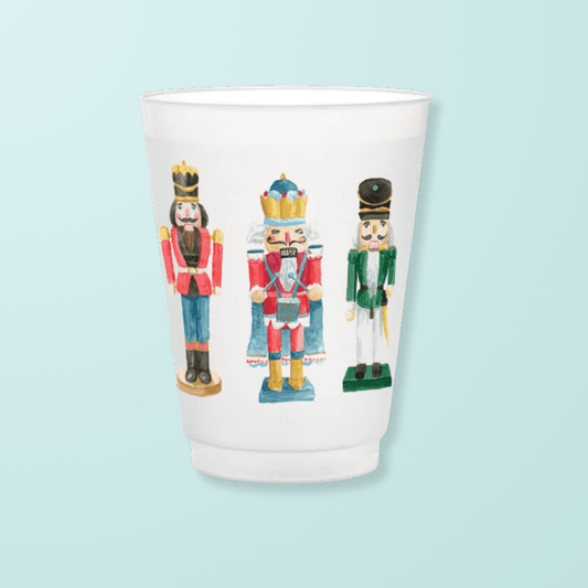 Nutcracker Drummers Frosted Cups - themonogram manor 