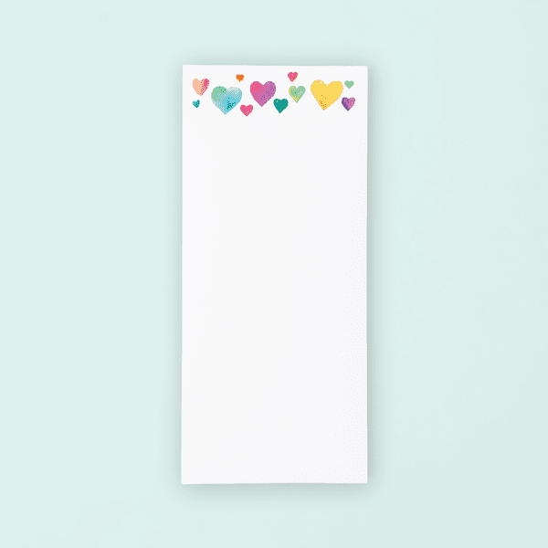Colorful Hearts Lists Pad - themonogram manor 