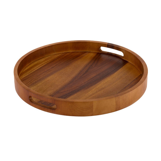 Round Serving Trays - Solid Bottom - themonogram manor 