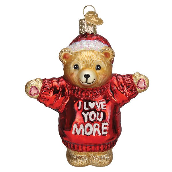 I Love You More Bear Ornament - themonogram manor 