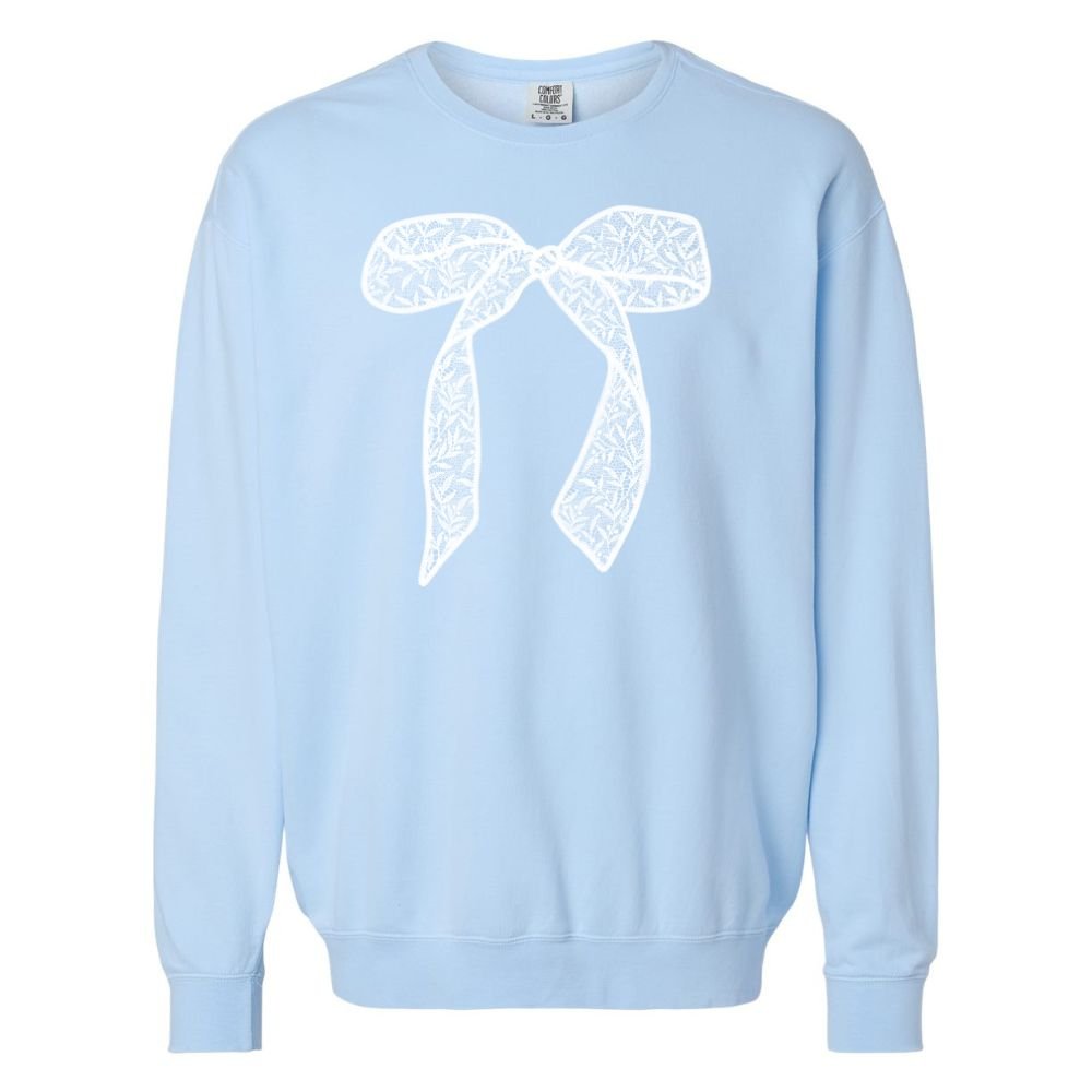 Bow 'Lace It Up' Lightweight Sweatshirt - themonogram manor 
