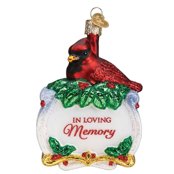 Memorial Cardinal Ornament - themonogram manor 