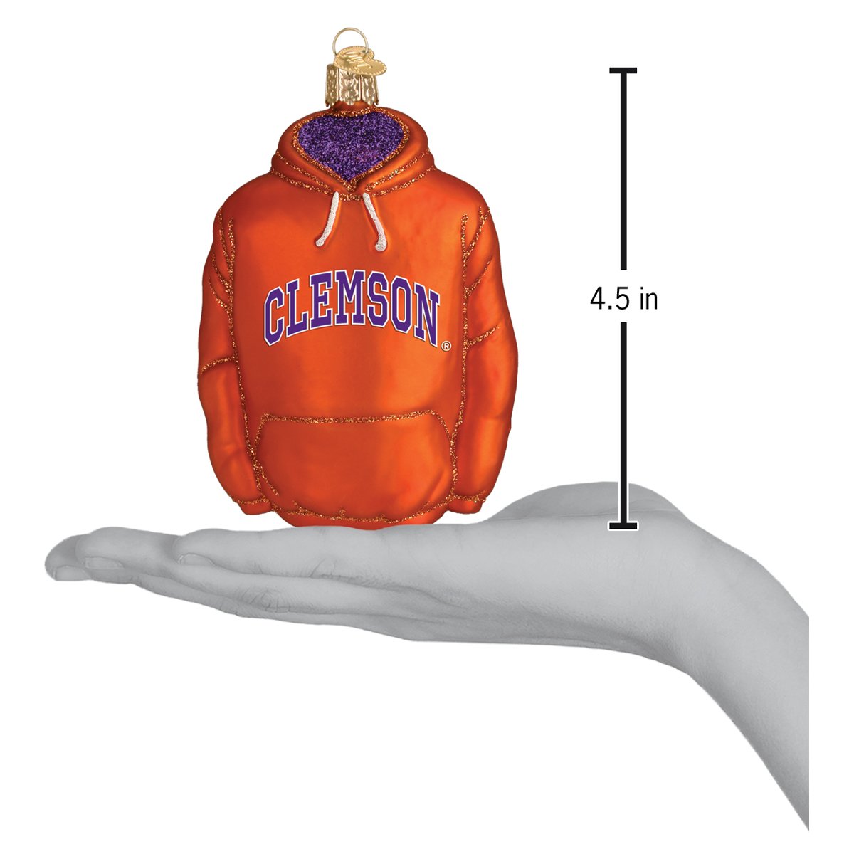 Clemson Hoodie Ornament - themonogram manor 