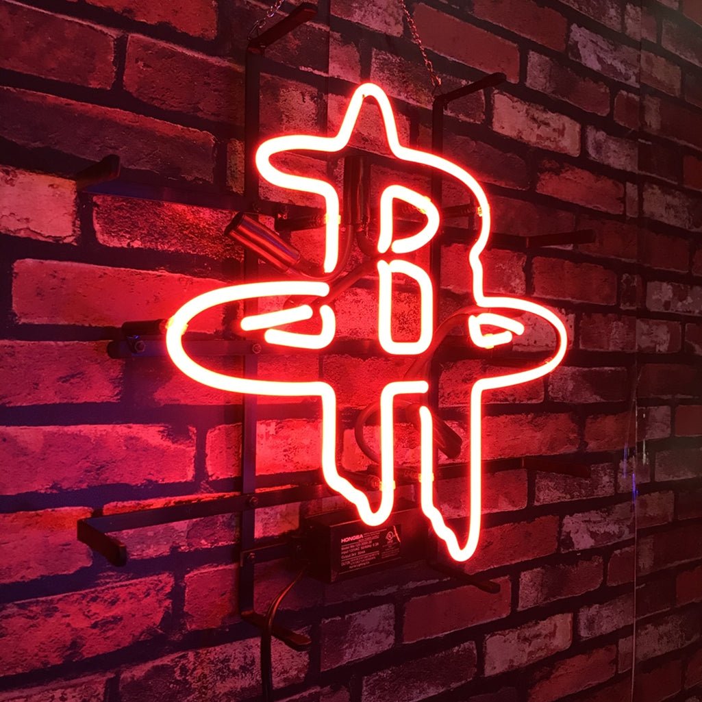 Houston Rockets Baseball Neon Sign - themonogram manor 