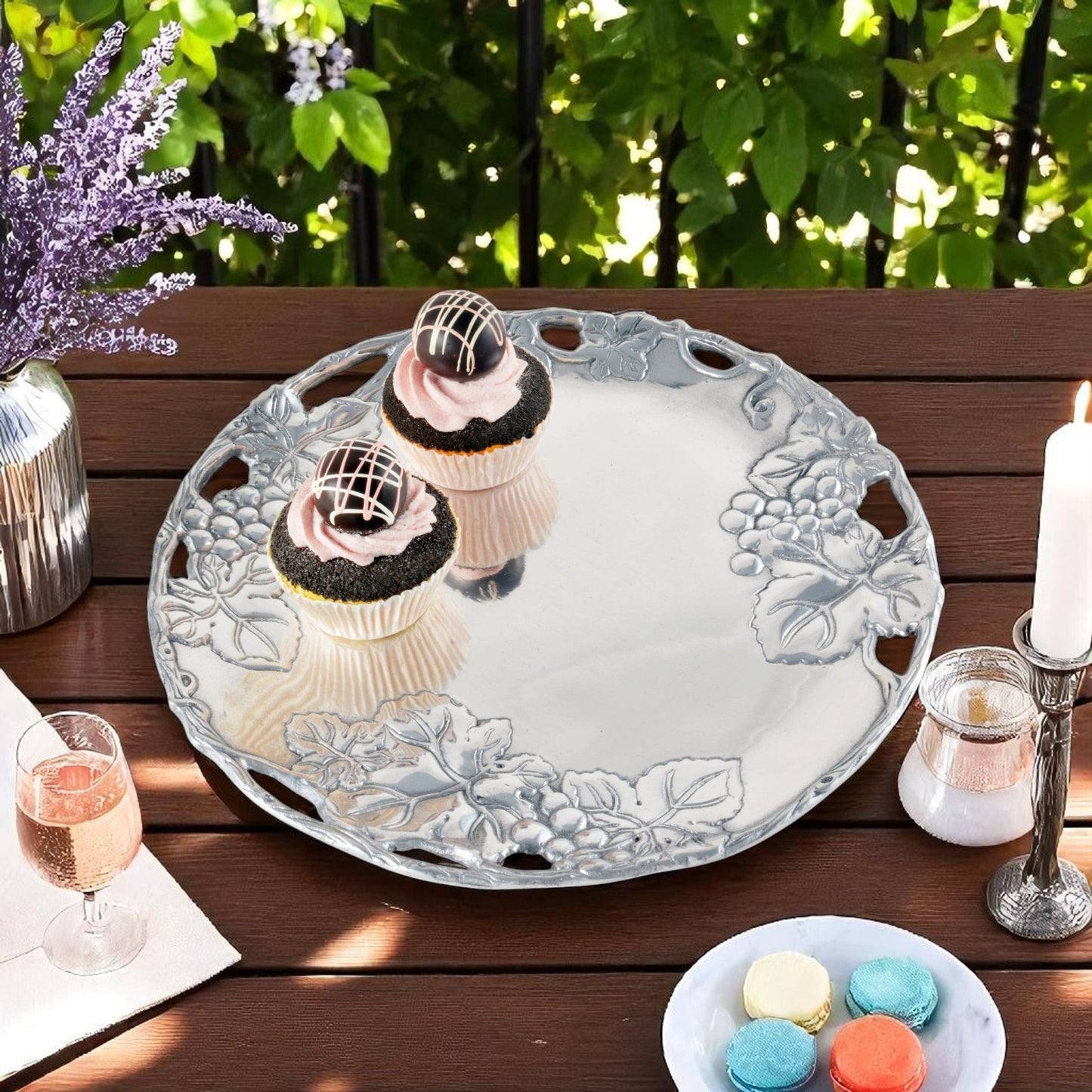 Grape 12 Round Plate - themonogram manor 
