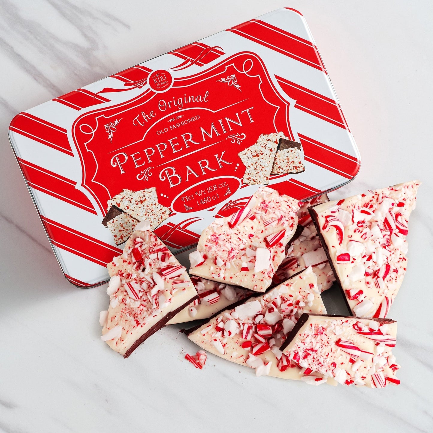 Original Chocolate Peppermint Bark, Giftable Food Set - themonogram manor 