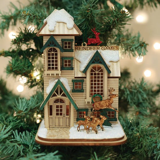 Reindeer Games Ornament - themonogram manor 
