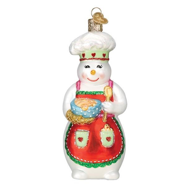 Snow Woman Chef Ornament - themonogram manor 