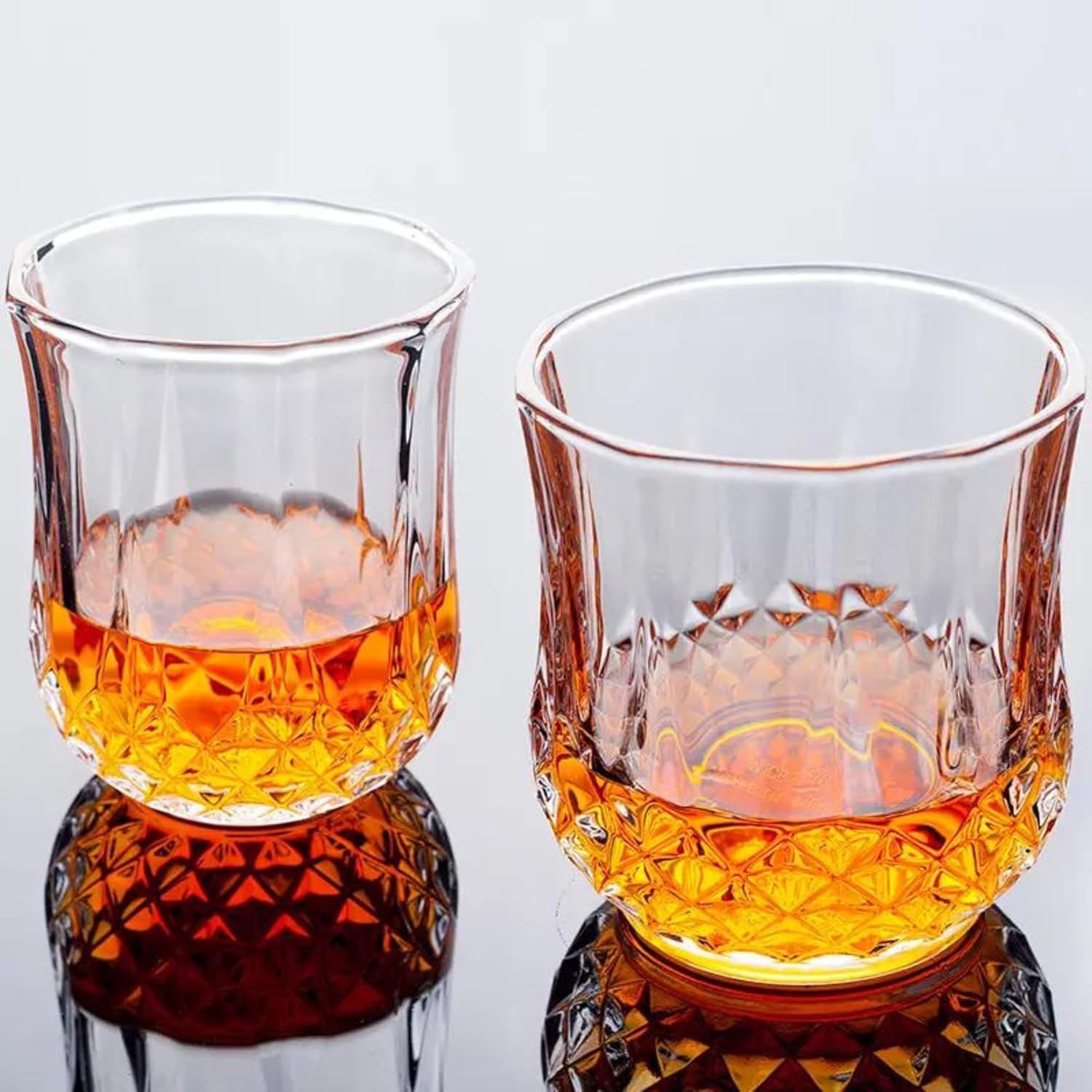 Whiskey Glasses 10oz Premium Scotch Glasses Set of 2 Old Fashioned Whiskey - themonogram manor 