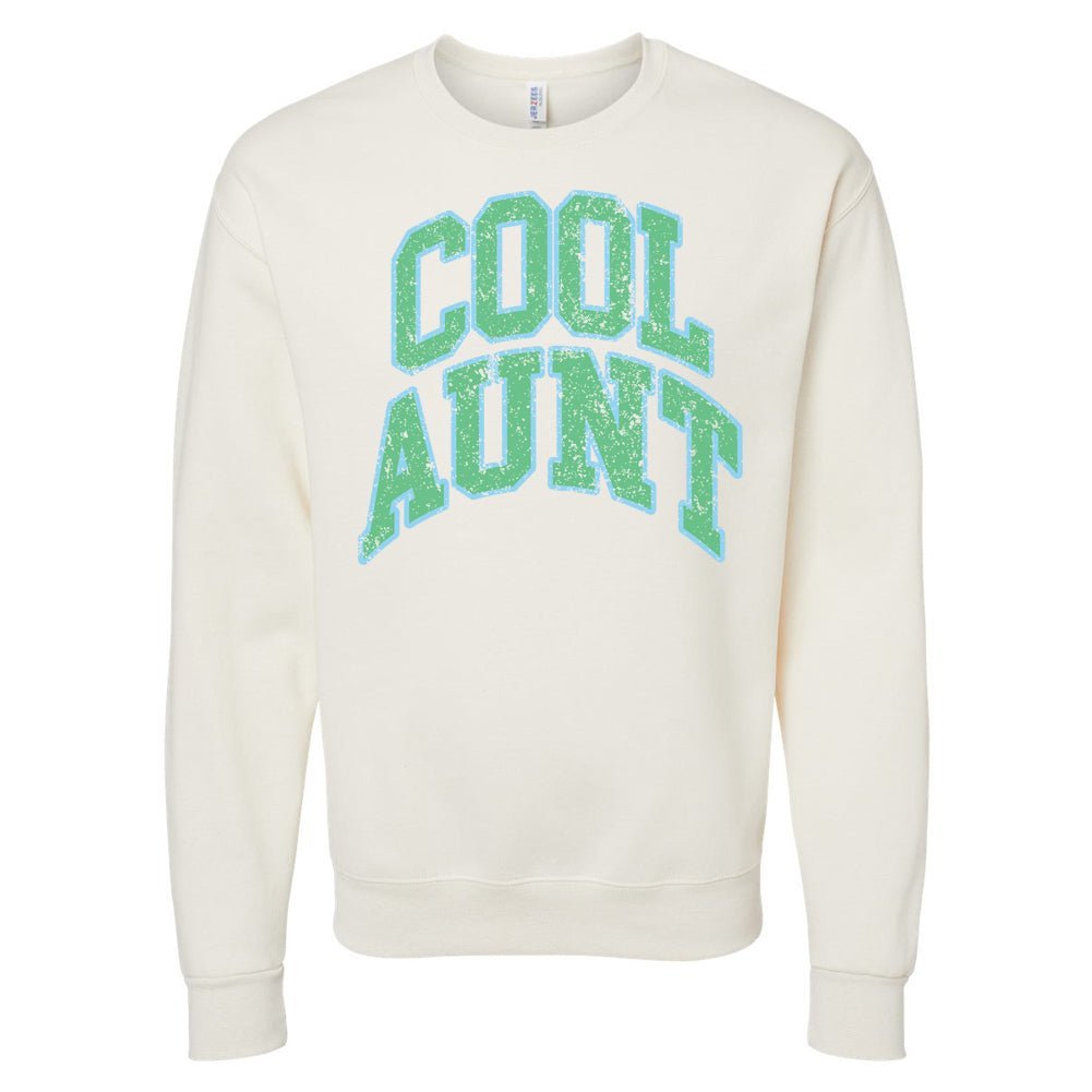 'Varsity Cool Aunt' Crewneck Sweatshirt - themonogram manor 