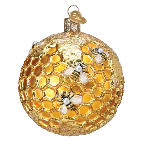Bee Blessed Round Ornament - #themonogram manor #