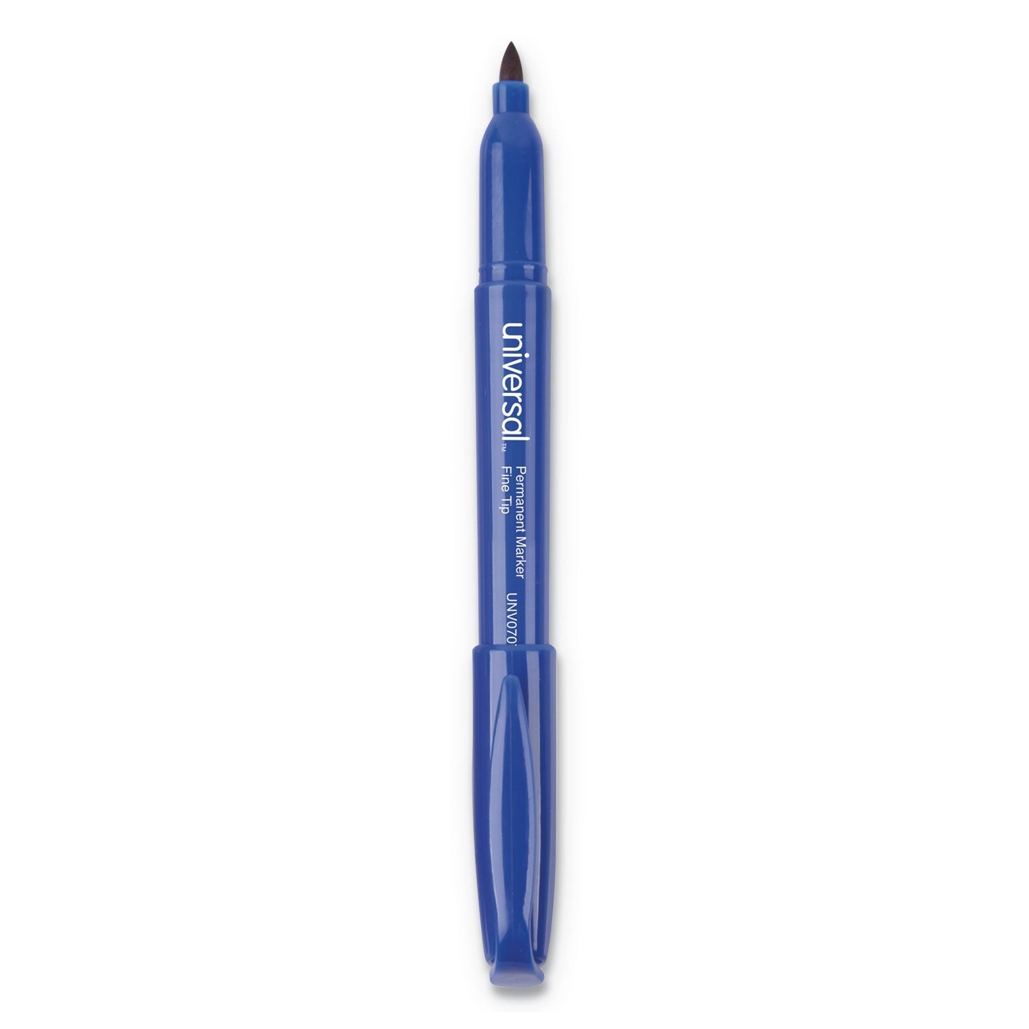 Universal Pen - Style Permanent Marker, Fine Bullet Tip, Blue, Dozen - themonogram manor 