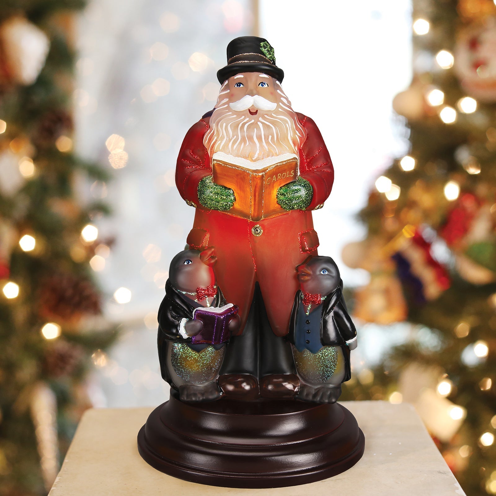 Caroling Santa Night Light - themonogram manor 