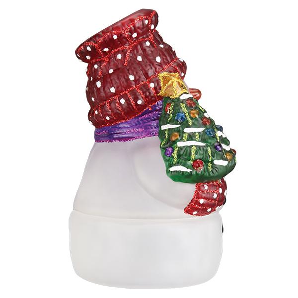 Snowman With Tree Candle Light - themonogram manor 