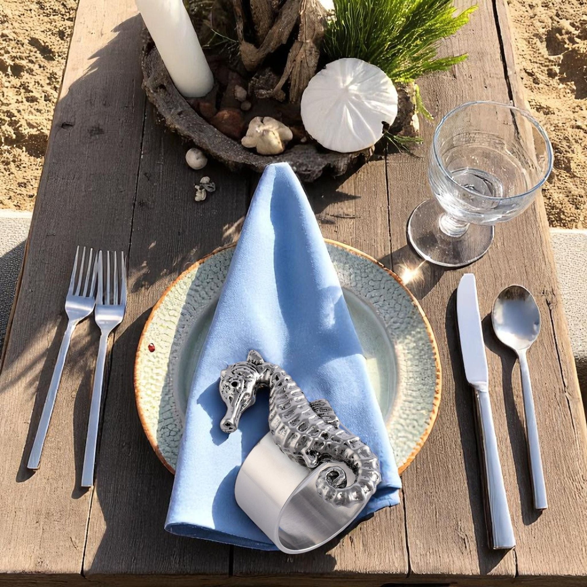 Sea Horse Napkin Rings - set of 4 - themonogram manor 