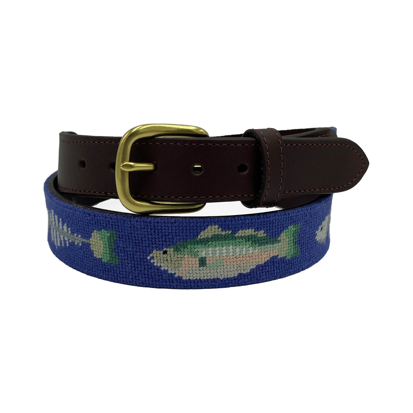 Bonefish Fishing Needlepoint Belt - themonogram manor 