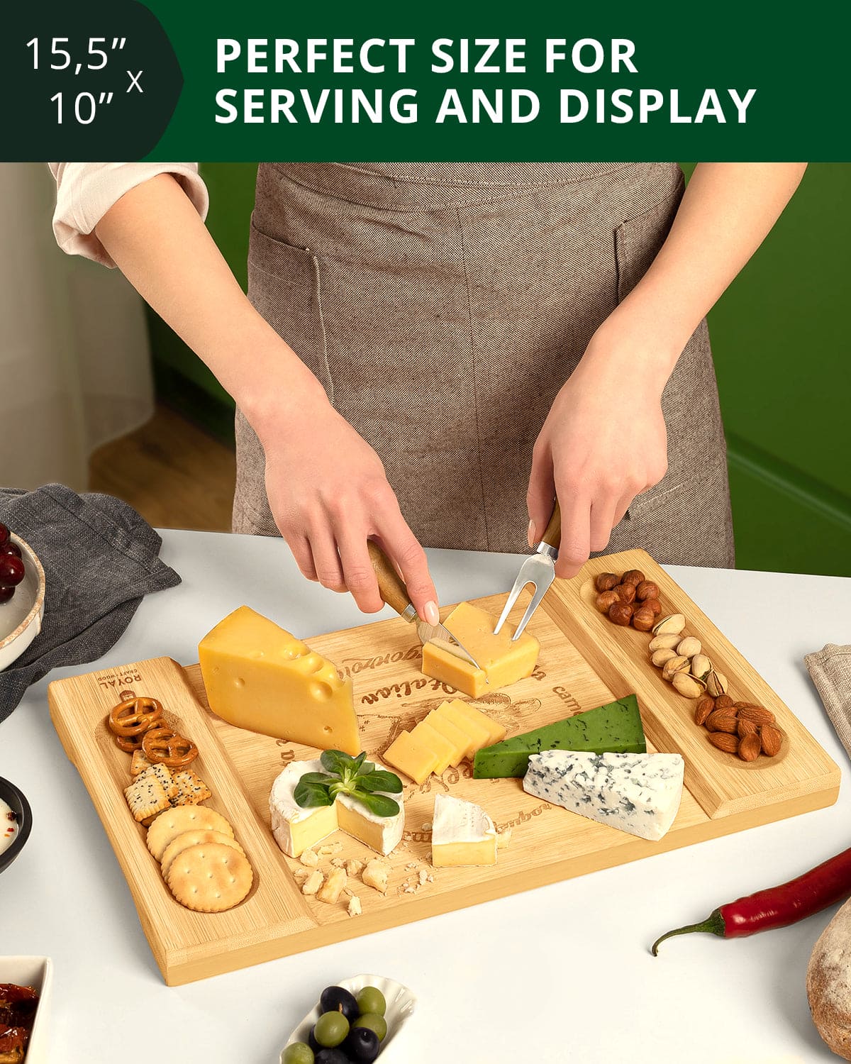 Cheese Board, 15.5” x 10” - themonogram manor 