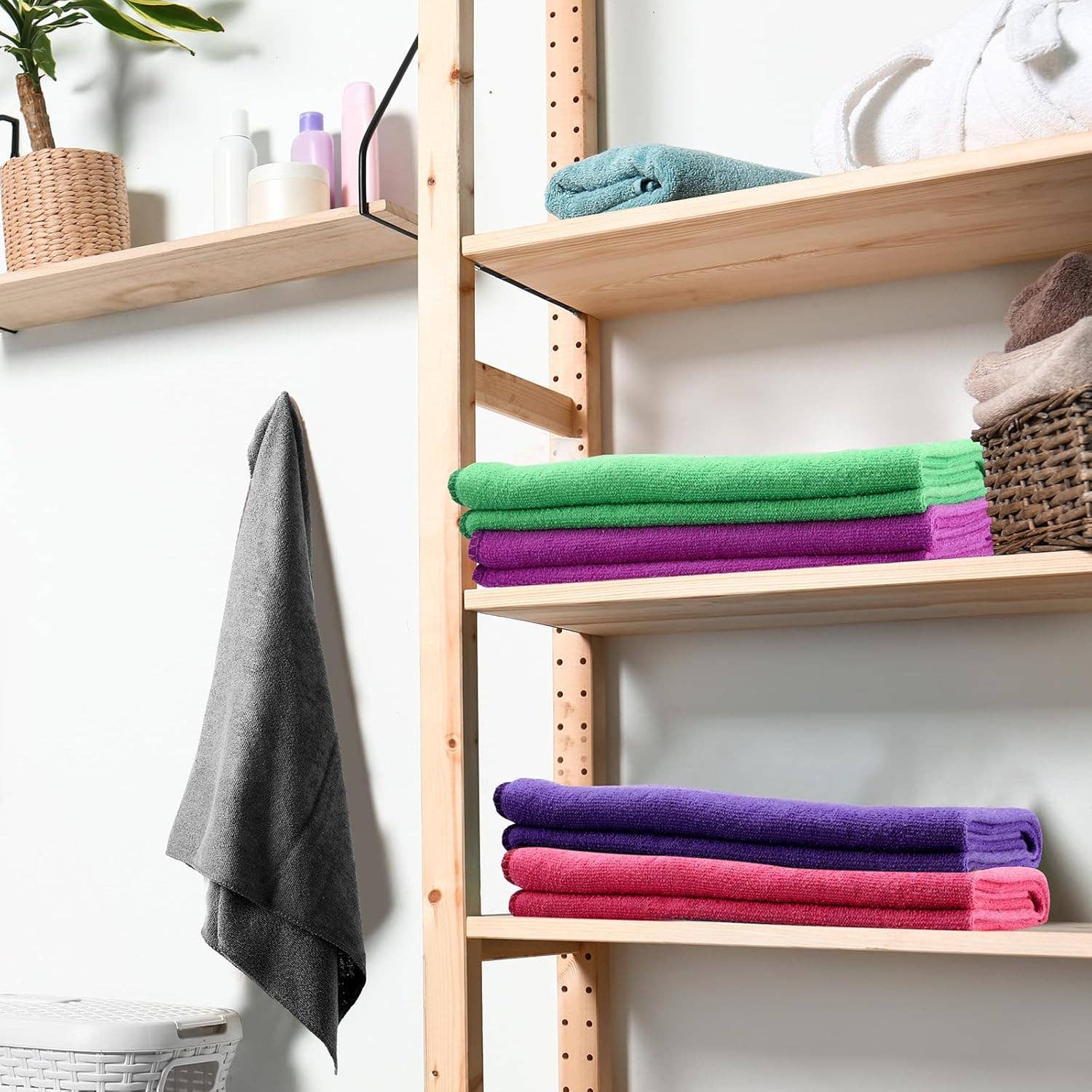 Bleach Proof Salon Hand Towels Microfiber - Assorted Colors - themonogram manor 