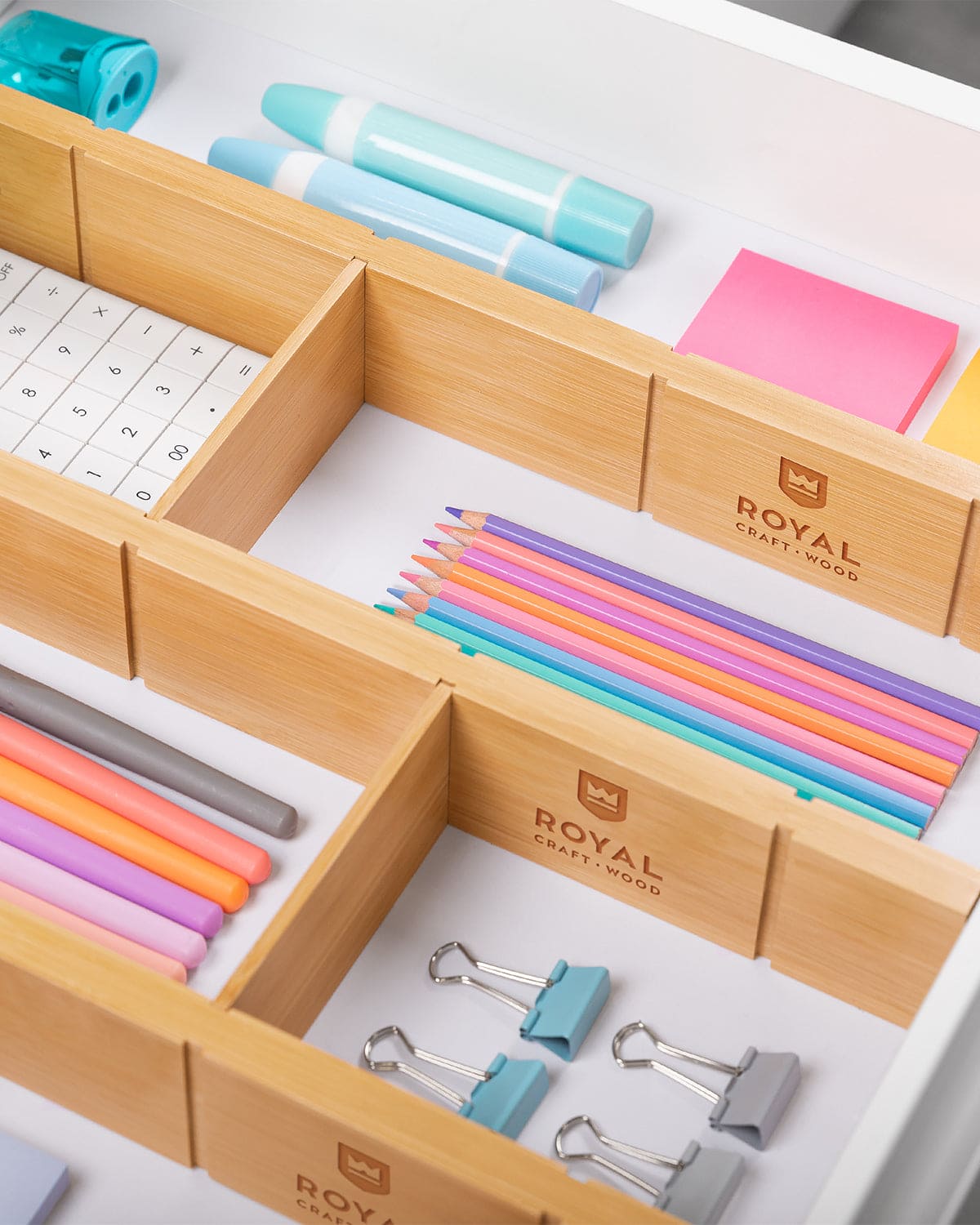 Drawer Dividers 22” with inserts, Natural - themonogram manor 