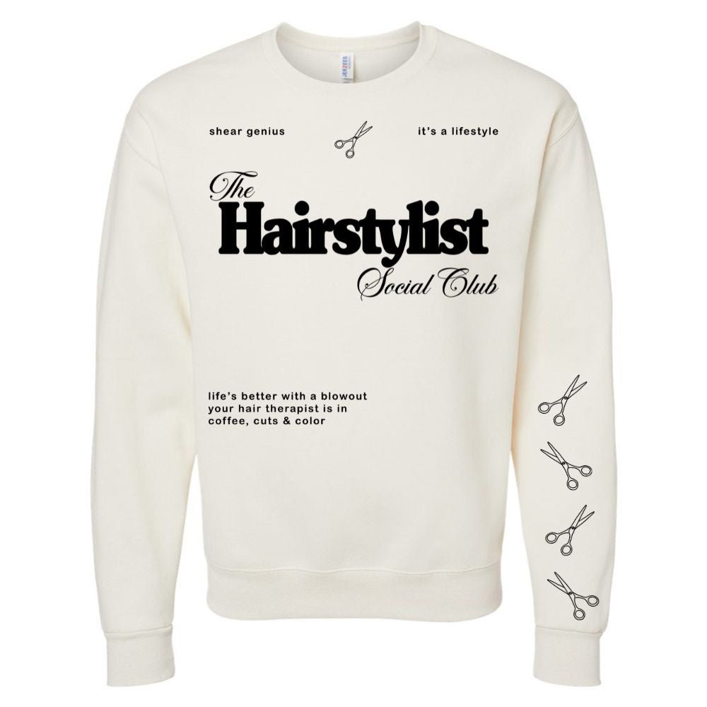 ‘Hairstylist Social Club' Crewneck Sweatshirt - themonogram manor 