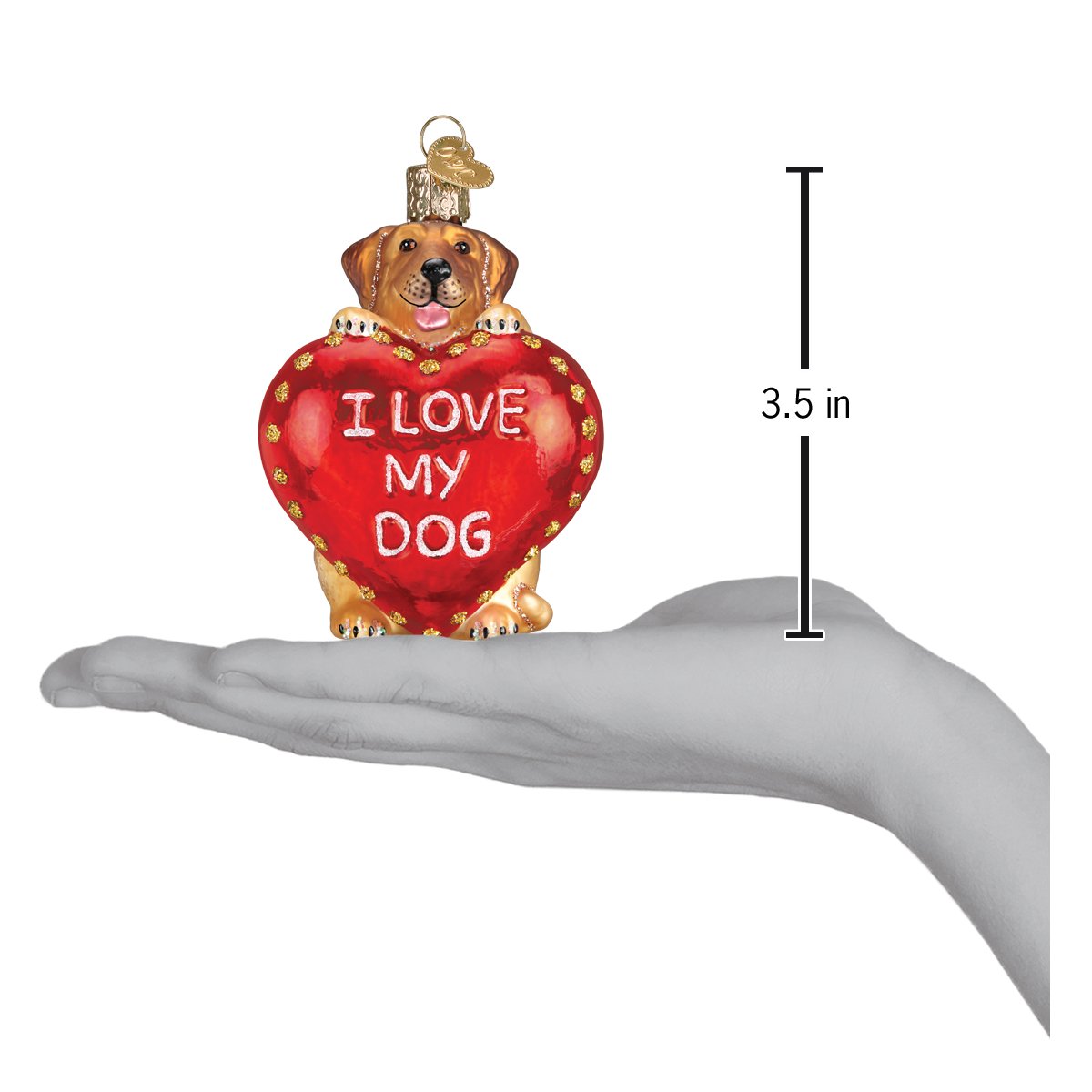 I Love My Dog Ornament - #themonogram manor #