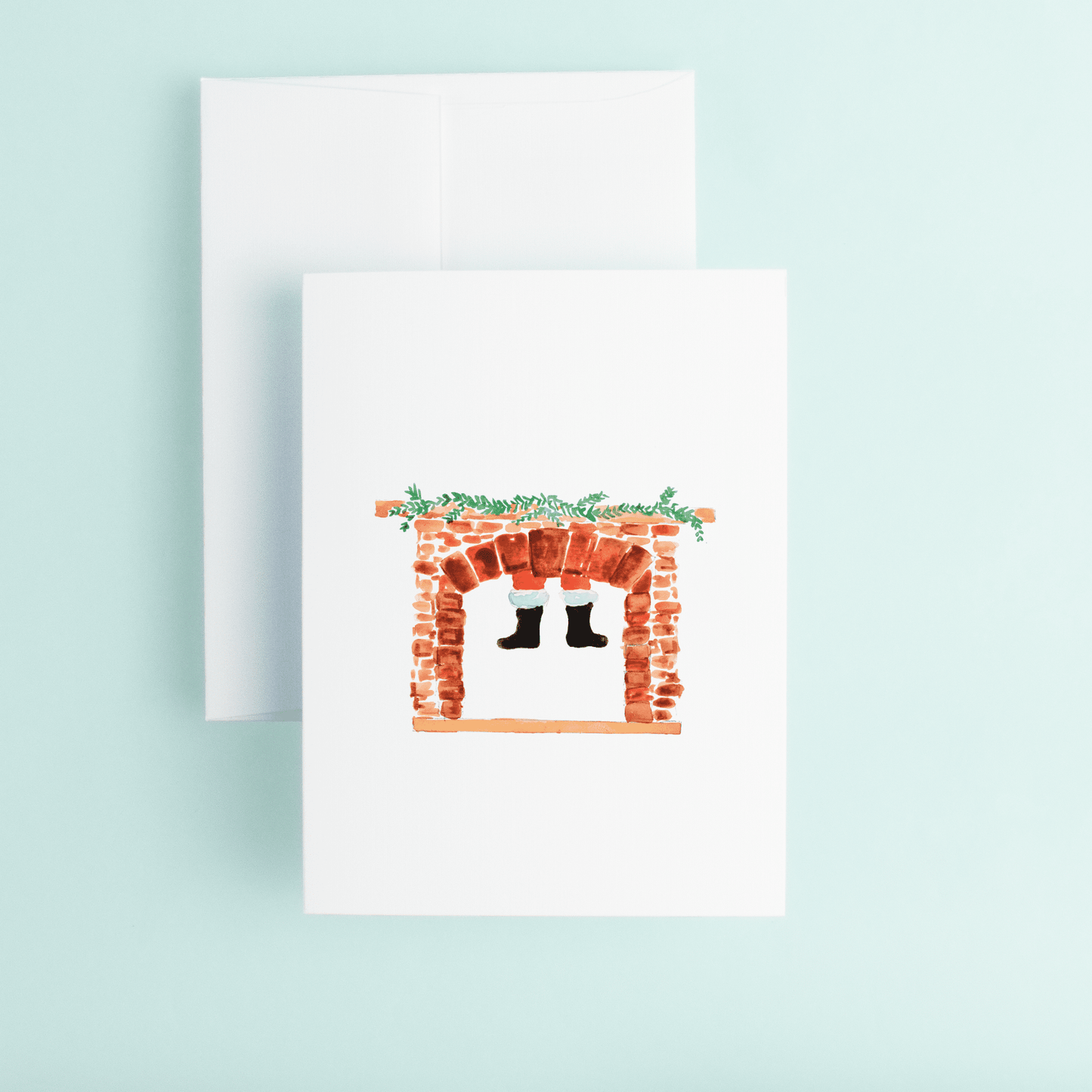 Santa in the Chimney - themonogram manor 