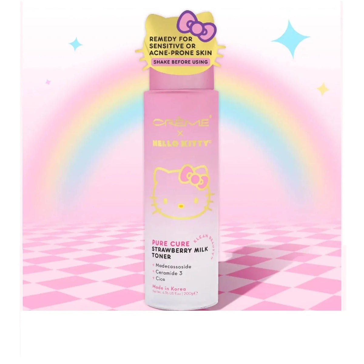 , Hello Kitty Pure Cure Strawberry Milk Toner, Klean Beauty™, 6.76 Fl. Oz. - themonogram manor 