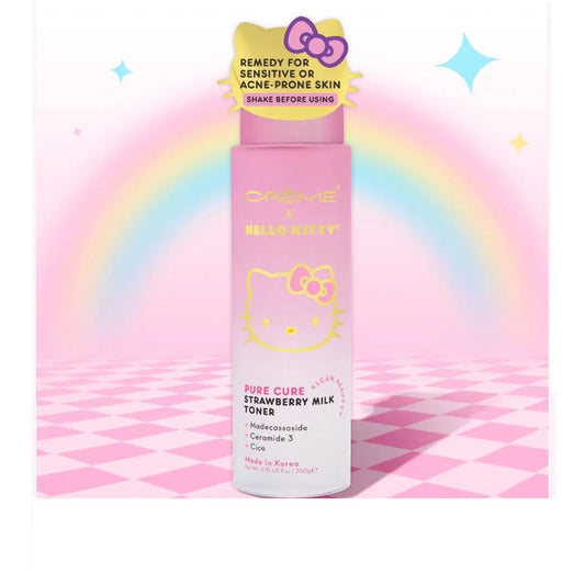 , Hello Kitty Pure Cure Strawberry Milk Toner, Klean Beauty™, 6.76 Fl. Oz. - themonogram manor 