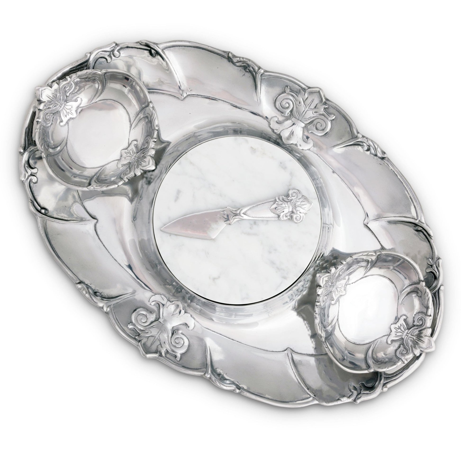 Fleur-De-Lis Tray Entertainment - themonogram manor 