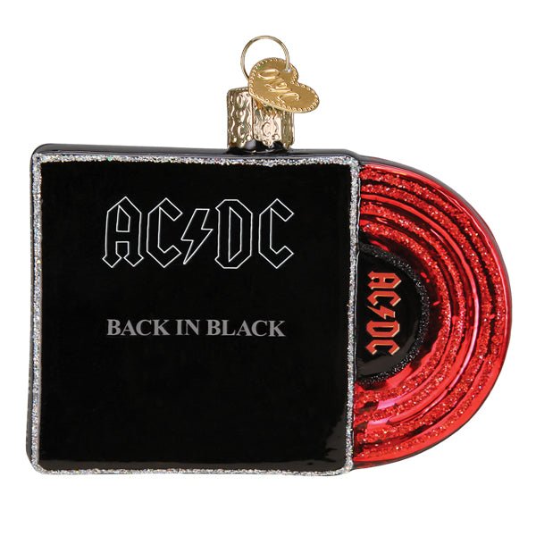 Back In Black Album Cover Ornament - themonogram manor 