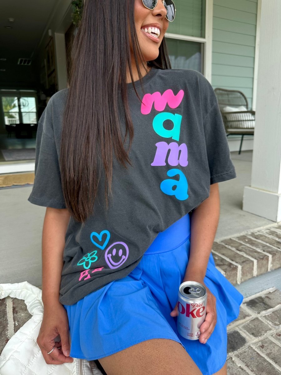 PUFF ‘Mama Dopamine Doodles’ T-Shirt - themonogram manor 